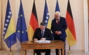Foto: Predsjedništvo BiH / Denis Bećirović i Frank-Walter Steinmeir