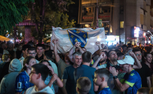 Foto: Elmedin Hajrović / ATA Images / Slavlje građana Novog Pazara nakon pobjede Bosne i Hercegovine protiv Katara
