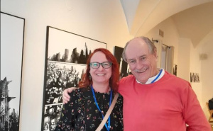 Foto: Ustupljena fotografija / Prof. dr. Andrea Lešić-Thomas Andrea LesicThomas sa čileanskim piscem Germanom Rojasom
