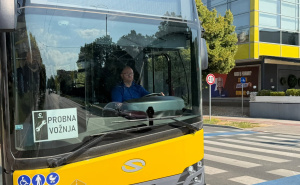 Foto: Facebook / @adnan.sdp / Obavljena prva testna vožnja novog Solaris trolejbusa