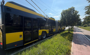 Foto: Facebook / @adnan.sdp / Obavljena prva testna vožnja novog Solaris trolejbusa