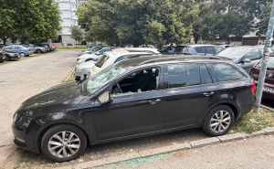 Foto: Ustupljena fotografija za portal Radiosarajevo.ba / Demolirani automobil Davida Gruhonjića