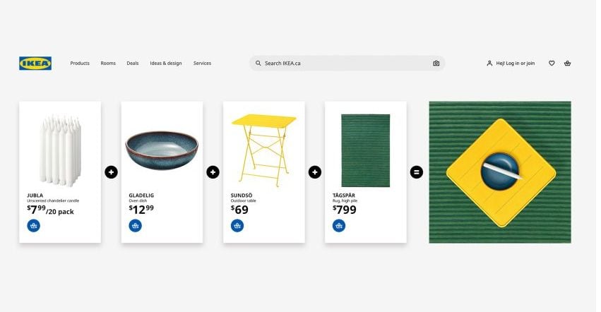 Zastave od Ikea proizvoda