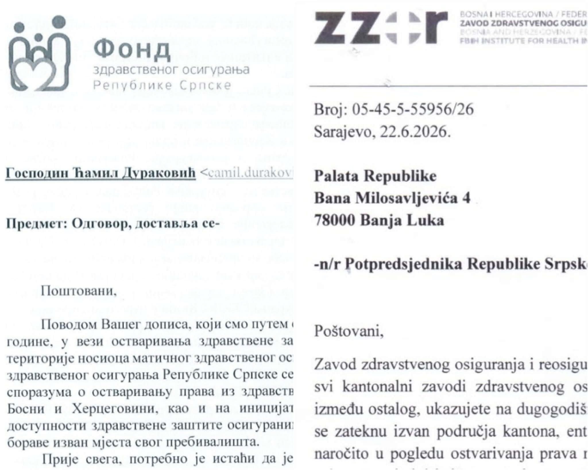 Odgovori institucija