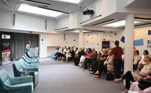 Foto: N. G. / Radiosarajevo.ba / U Europe House u Sarajevu predstavljeni su rezultati projekta 'Od osnaživanja do promjene – ambasadorice i ambasadori ženskih prava u Bosni i Hercegovini'