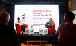 Foto: Dž.K. / Radiosarajevo.ba / Promocija knjige Semezdina Mehmedinovića