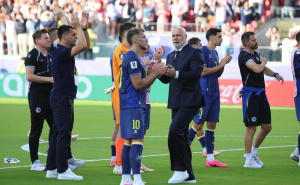 Foto: Nogometni savez BiH / Zmajevi nakon utakmice sa SAD-a