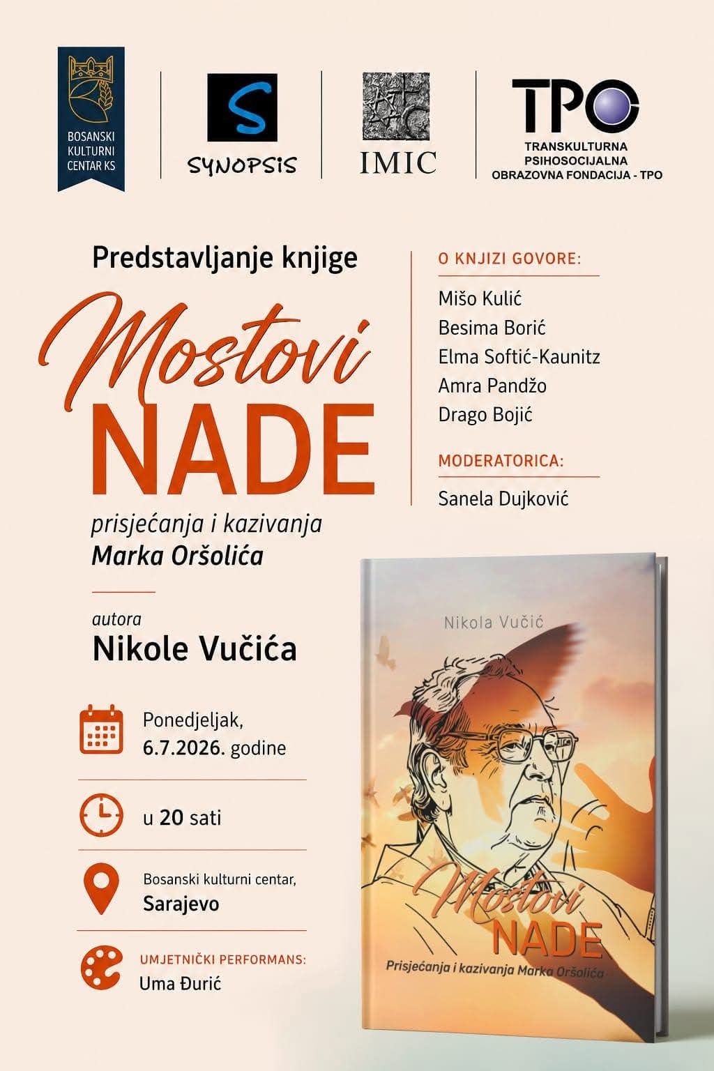 Promocija knjige o Marku Oršoliću