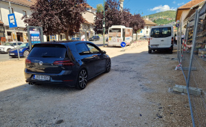 Foto: N.G./Radiosarajevo.ba / Radovi na minibuskoj stanici Baščaršija
