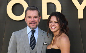 Foto: EPA - EFE / Matt Damon sa suprugom