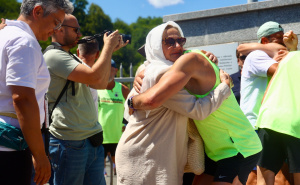 Foto: Dž.K. / Radiosarajevo.ba / Maratonci iz Vukovara došli u Potočare