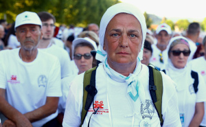 Foto: Dž.K. / Radiosarajevo.ba / Učesnici Marša mira stigli u Potočare