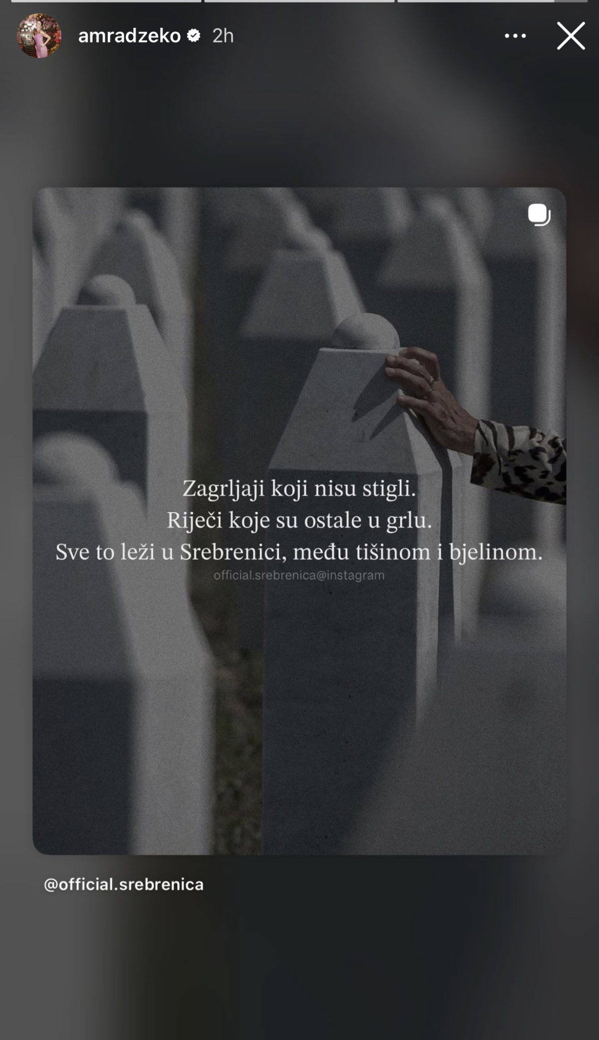 Objava Amre Džeko