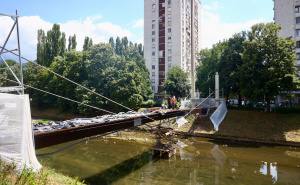 Foto: Dž.K. / Radiosarajevo.ba / Most Ars Aevi radovi u toku
