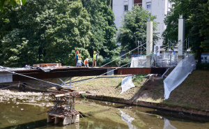 Foto: Dž.K. / Radiosarajevo.ba / Most Ars Aevi radovi u toku