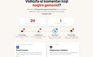 Foto: Screenshot / Registar za prijavu negiranja genocida