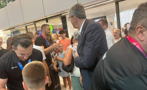 Foto: Grad Sarajevo / Samir Avdić dočekao reprezentaciju BiH u sjedećoj odbojci
