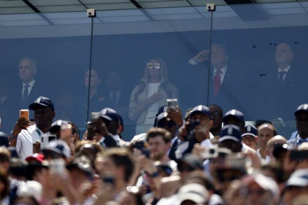 Melania Trump, Donald Trump i Gianni Infantino