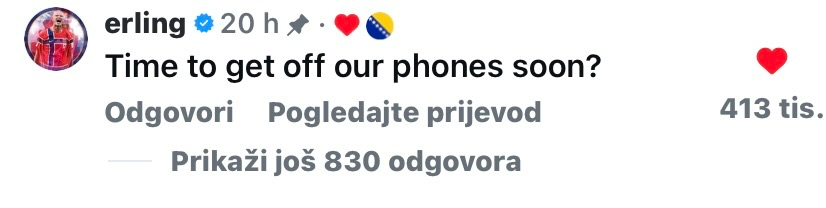 Komentar Erlinga Haalanda