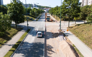 Foto: Press služba KS / Obnova saobraćajnice u ulici Ive Andrića