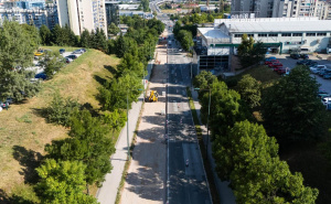 Foto: Press služba KS / Obnova saobraćajnice u ulici Ive Andrića