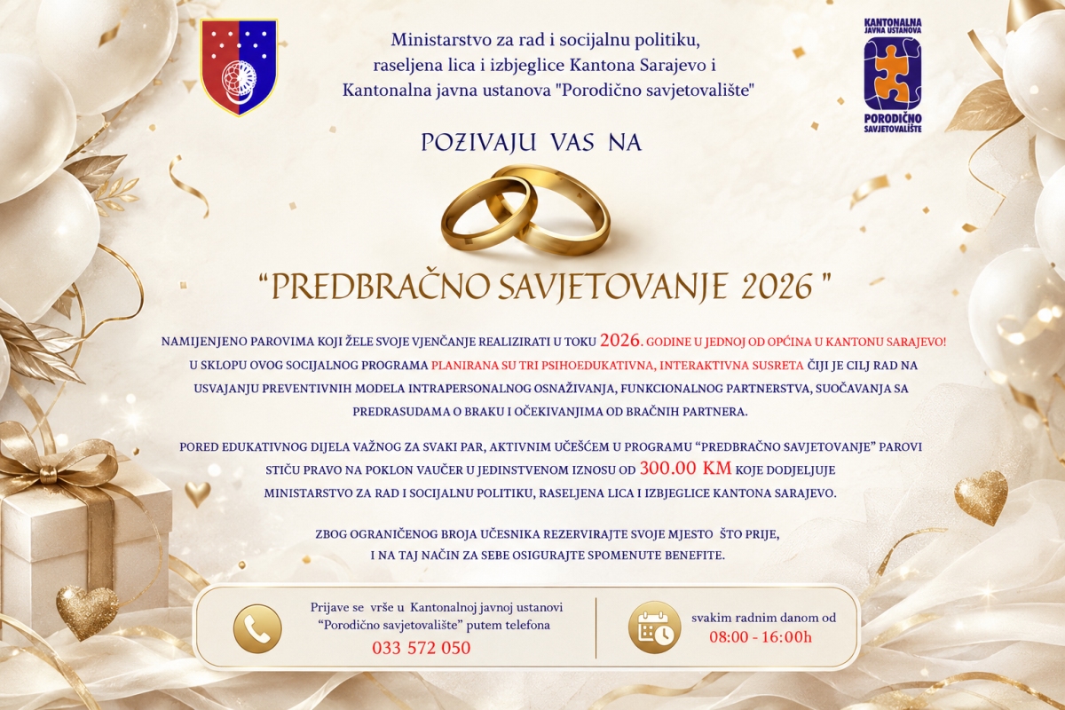 Predbračno savjetovanje 2026