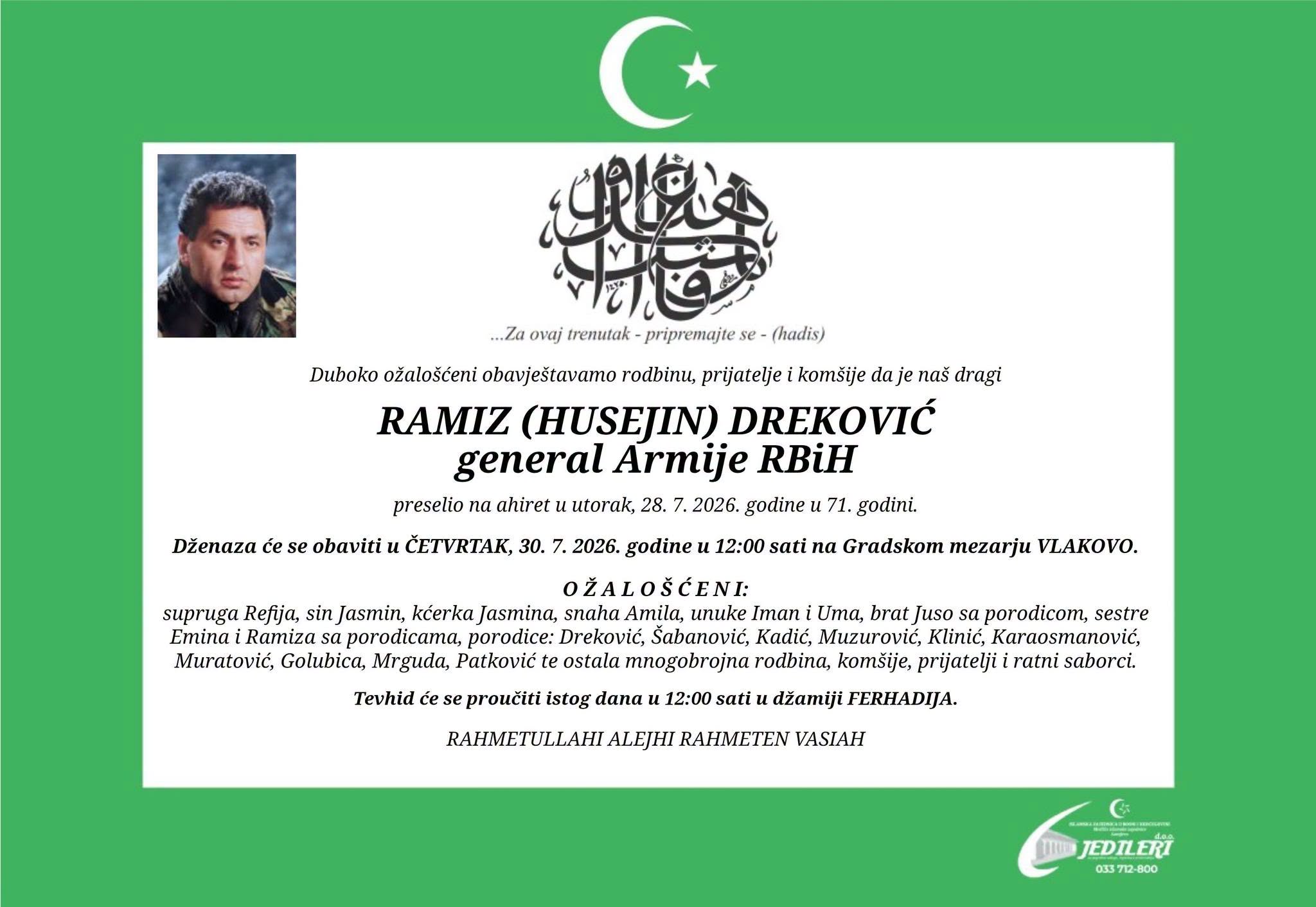 General Ramiz Dreković