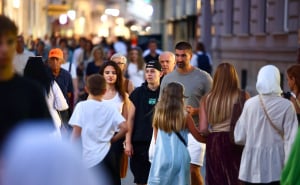 Foto: Dž.K. / Radiosarajevo.ba / Večeras su svi izašli u grad