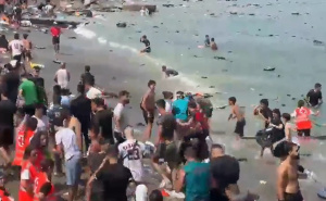 Foto: Screenshot / X / Hiljade ljudi na španskoj granici