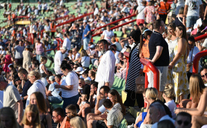 Foto: N.G./Radiosarajevo.ba / Gužva na stadionu uoči Merlinovog koncerta