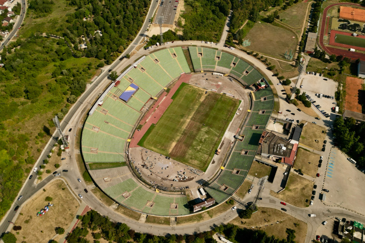 Stadion Koševo nakon koncerata Dine Merlina