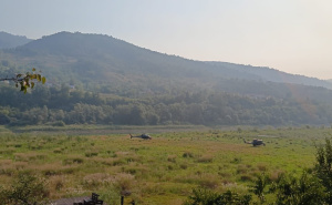 Foto: Radiosarajevo / Helikopteri kupe vodu s Jablaničkog jezera