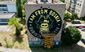 Foto: Radiosarajevo.ba / Novi mural na Čengić-Vili