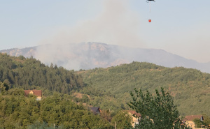 Foto: OS BiH / Gašenje požara u Konjicu