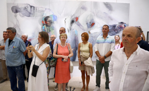 Foto: Dž.K. / Radiosarajevo.ba / Izložba "Dijalog transformacije" umjetnika Marka Kusmuka i Juliet Walker