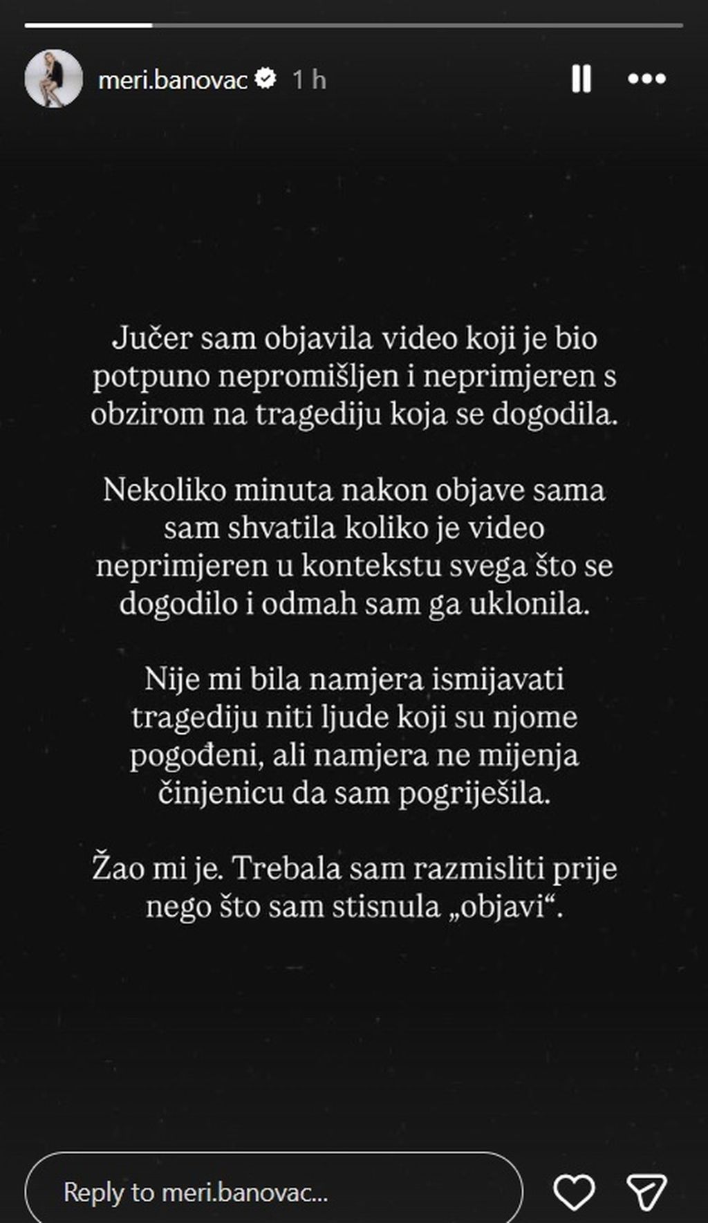 Objava Meri Banovac