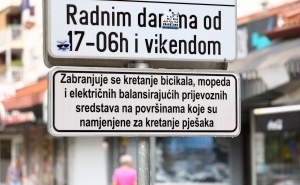 Foto: Dž. K. / Radiosarajevo.ba / Saobraćajni znakovi na Dobrinji