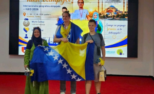 Foto: Press služba KS / Srebrna medalja za BiH na Međunarodnoj geografskoj olimpijadi u Istanbulu