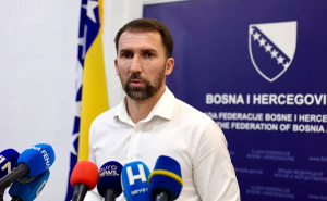 Foto: Dž.K. / Radiosarajevo.ba / Adnan Delić na pressu danas