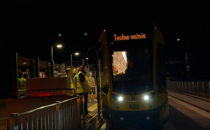 Foto: Ministarstvo saobraćaja KS / Testna vožnja tramvaja do Hrasnice