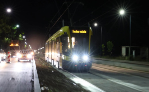 Foto: Ministarstvo saobraćaja KS / Testna vožnja tramvaja do Hrasnice