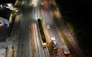 Foto: Ministarstvo saobraćaja KS / Testna vožnja tramvaja do Hrasnice