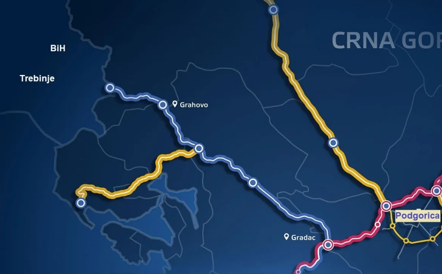 Dionica Gradac – Grahovo čini ključni dio saobraćajnice kroz Crnu Goru