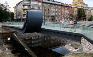 Foto: Dž.K. / Radiosarajevo.ba / Miljacka u augustu 2026. godine