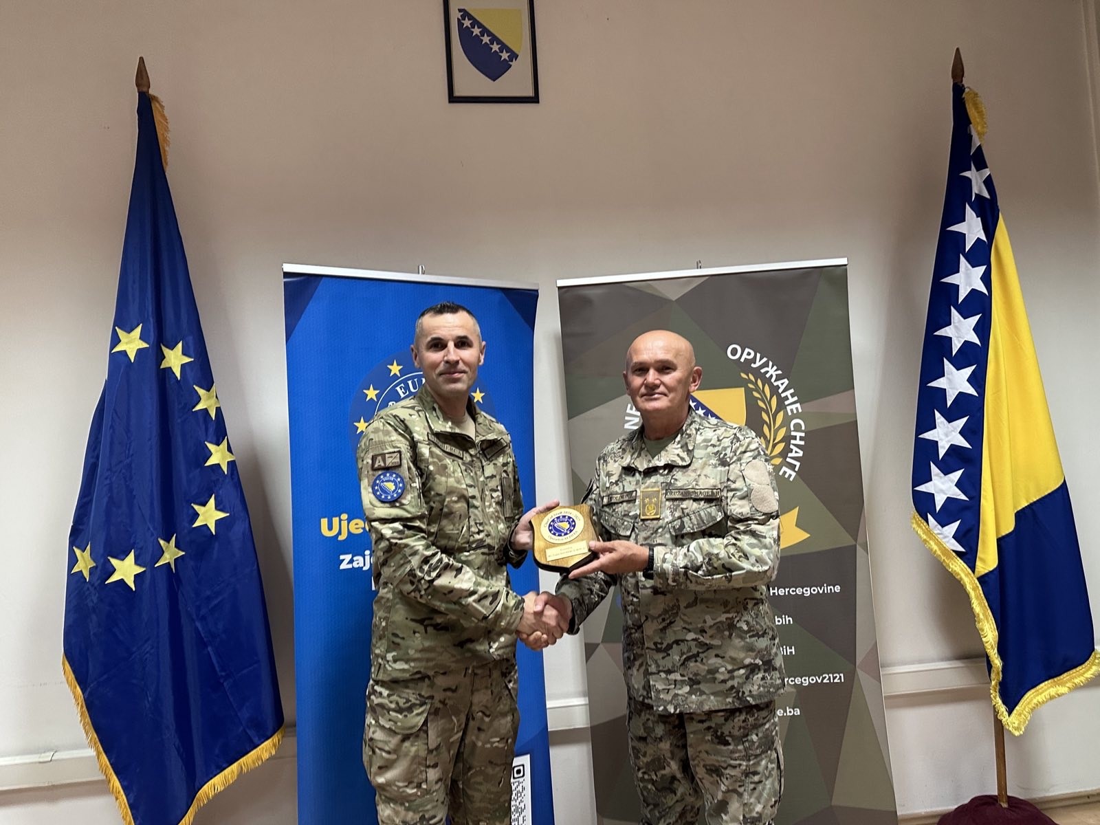 Potpisivanje sporazuma između OS BiH i EUFOR-a