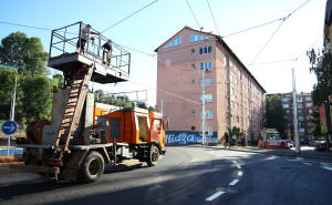 Foto: Dž.K. / Radiosarajevo.ba / Završni radovi na kružnom toku na Grbavici