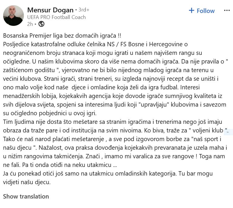 @MensurDogan / Mensur Dogan - saopćenje