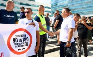 Foto: Dž. K. / Radiosarajevo.ba / Protest prijevoznika u Sarajevu