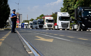 Foto: Dž. K. / Radiosarajevo.ba / Protest prijevoznika u Sarajevu