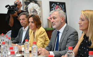 Foto: N. G. / Radiosarajevo.ba / Ambasadorica Šapnije u BiH María Molina Álvarez de Toledo i gradonačelnik Barselone Jaume Collboni